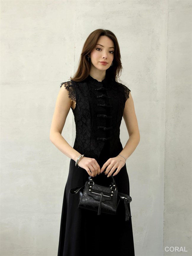 Tül Dantelli Kolsuz Bluz 37199 Siyah