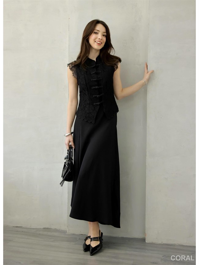 Tül Dantelli Kolsuz Bluz 37199 Siyah