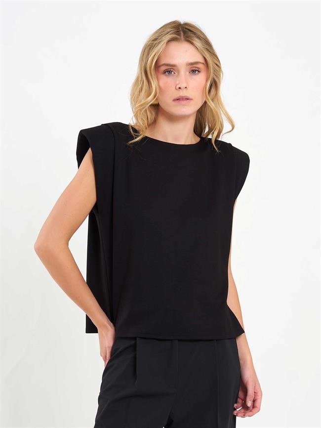 Vatkalı Bluz 071845 Siyah