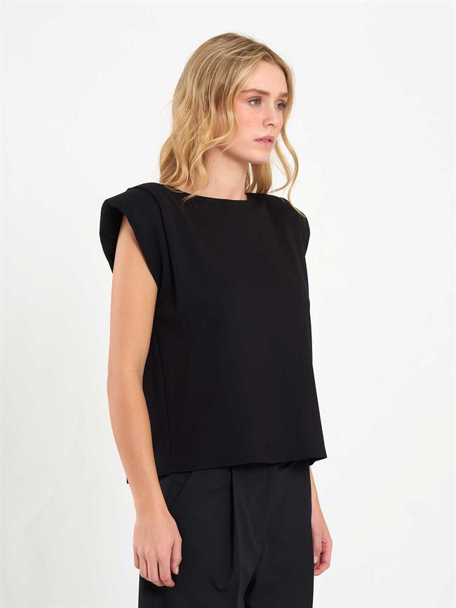 Vatkalı Bluz 071845 Siyah