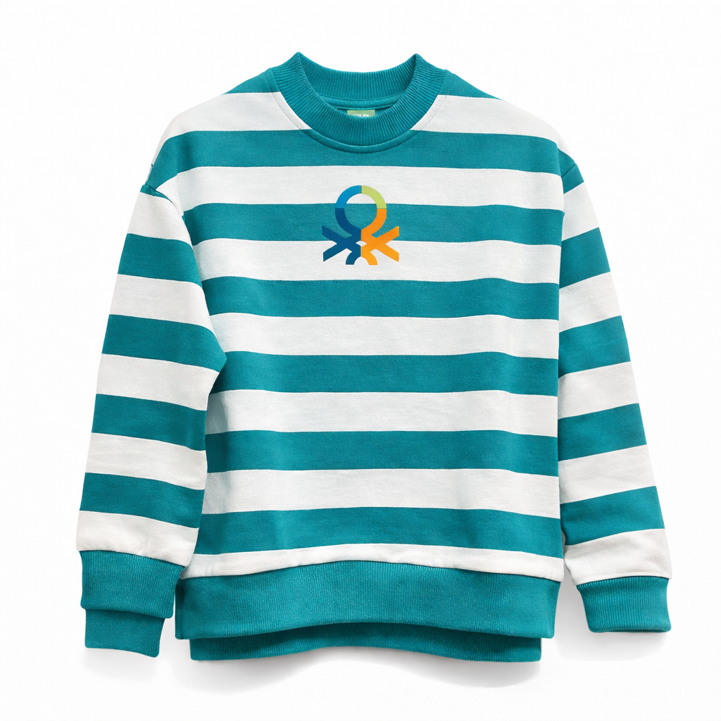 Erkek Çocuk Çizgili Sweatshirt