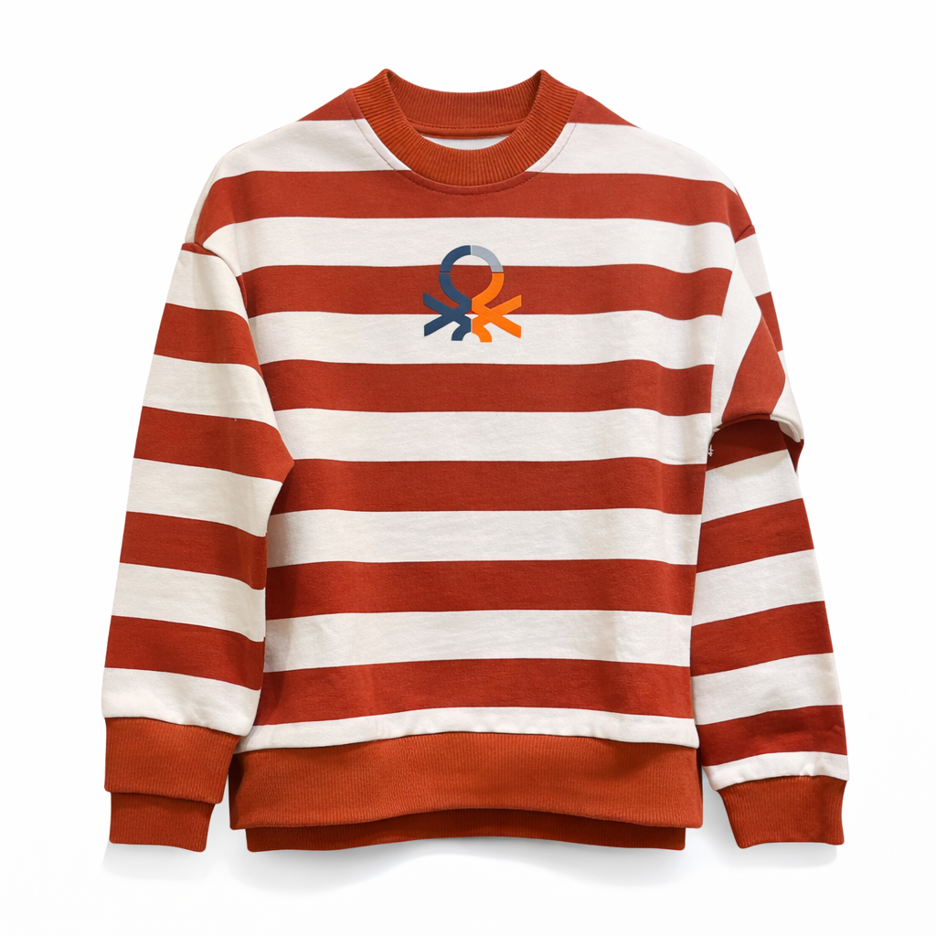 Erkek Çocuk Çizgili Sweatshirt