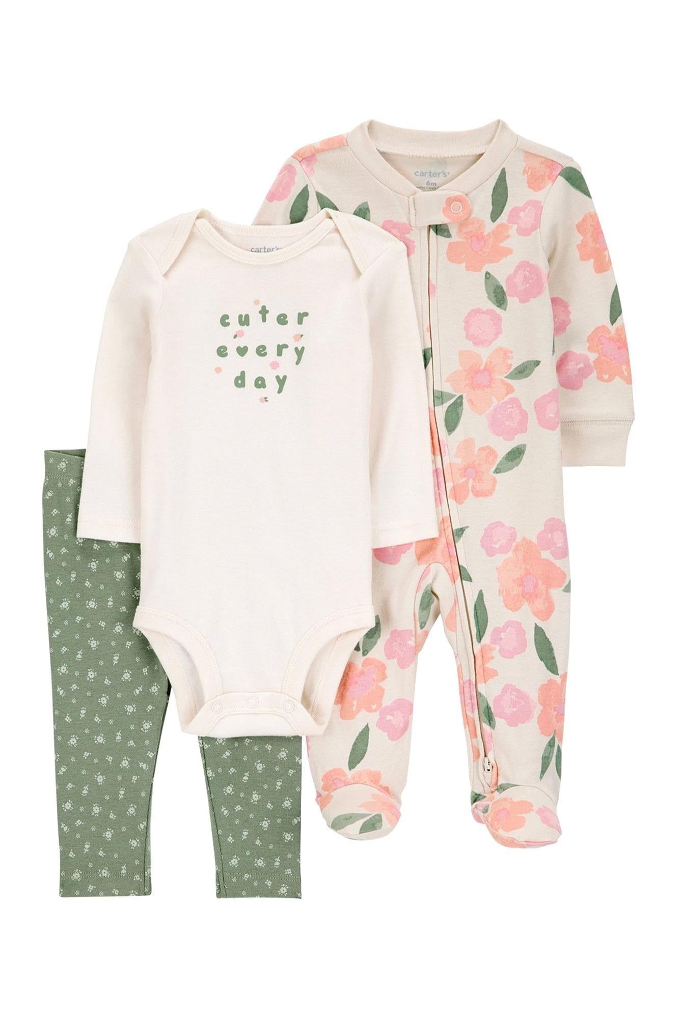 CARTERS KIZ BEBEK 3LÜ SET