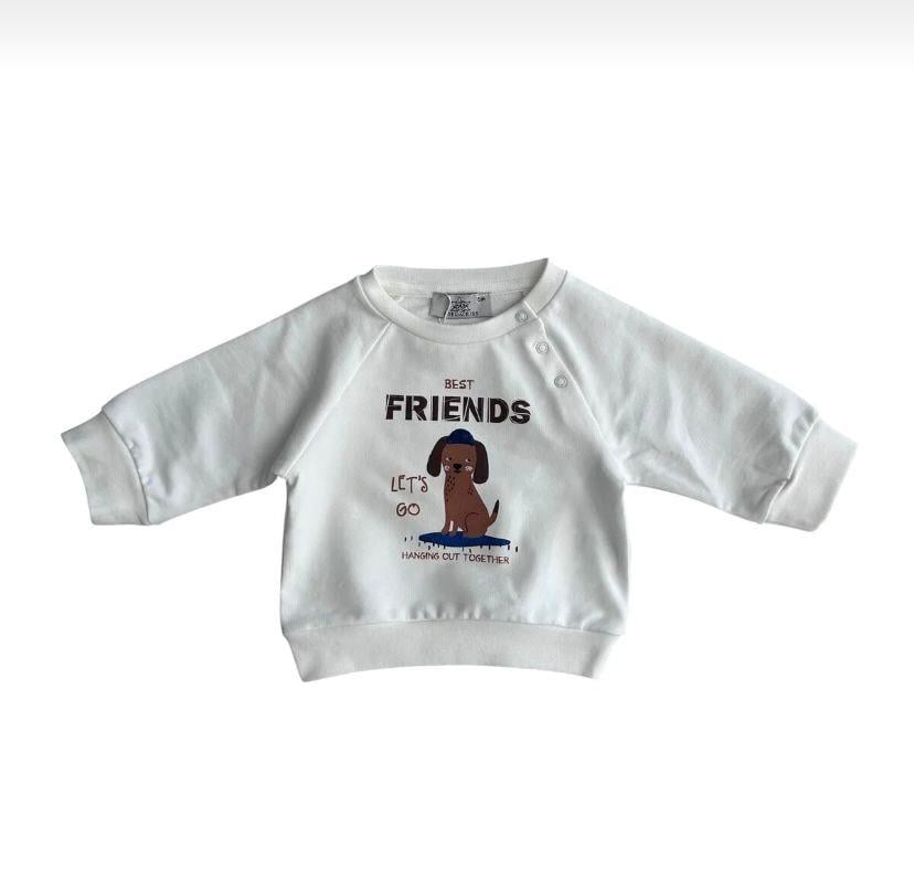 EDELWEİSS KÖPEKLİ SWEATSHIRT KREM