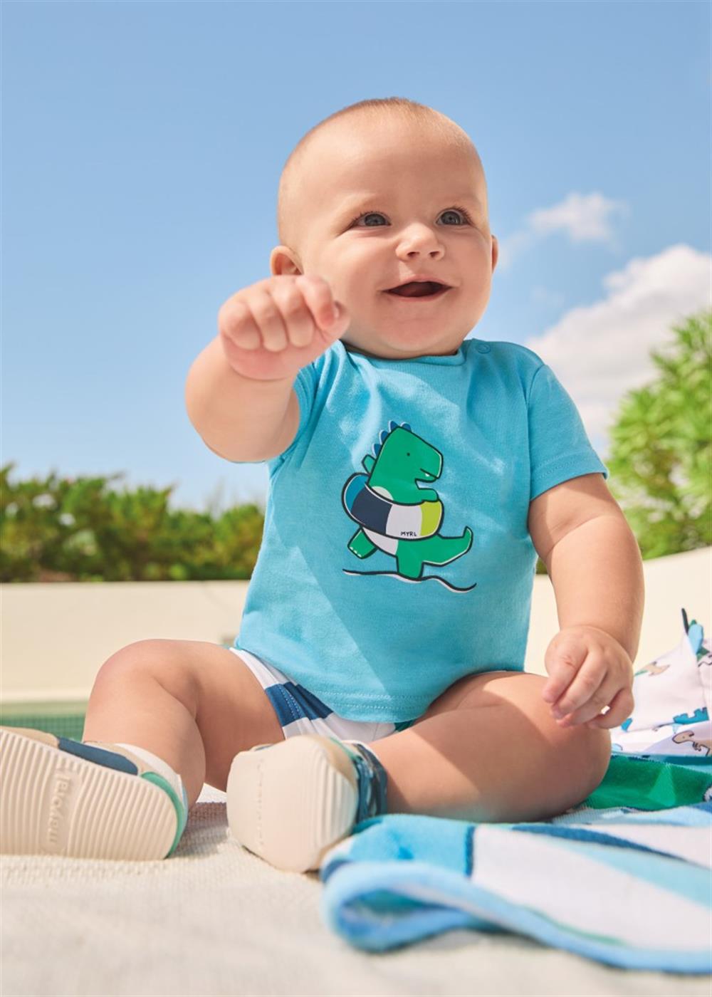 MAYORAL ERKEK BEBEK 2 Lİ SET TİŞÖRT MAYO