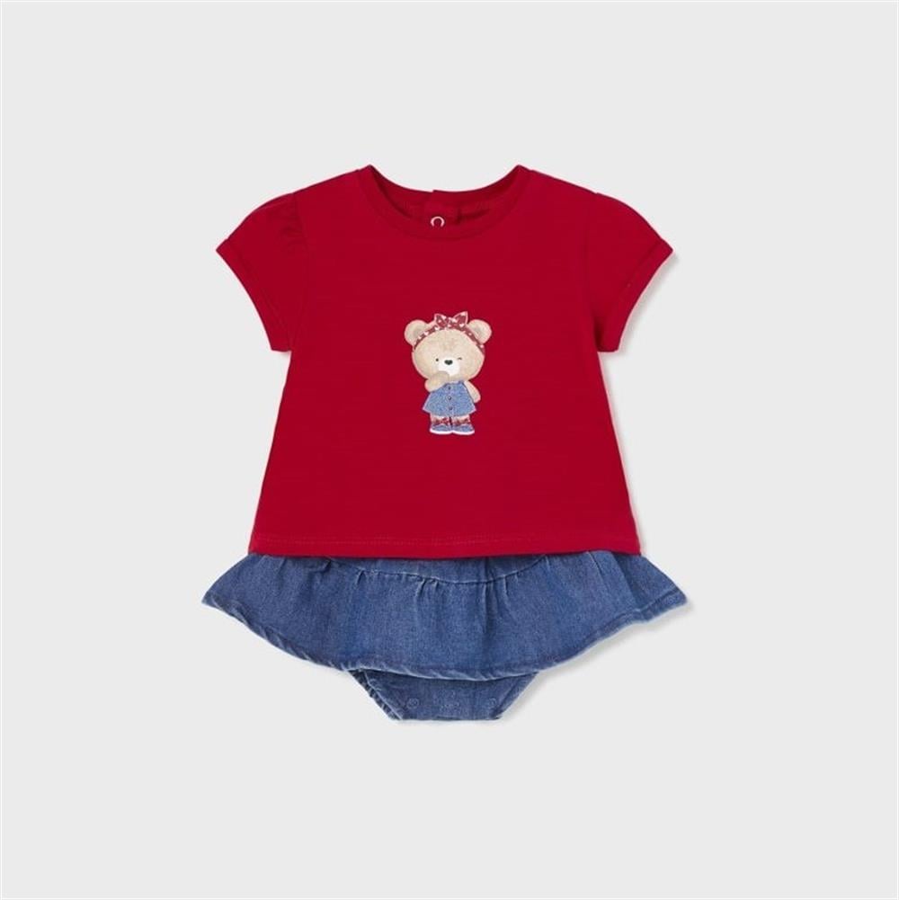 MAYORAL KIZ BEBEK 2 Lİ TİŞÖRT ETEK