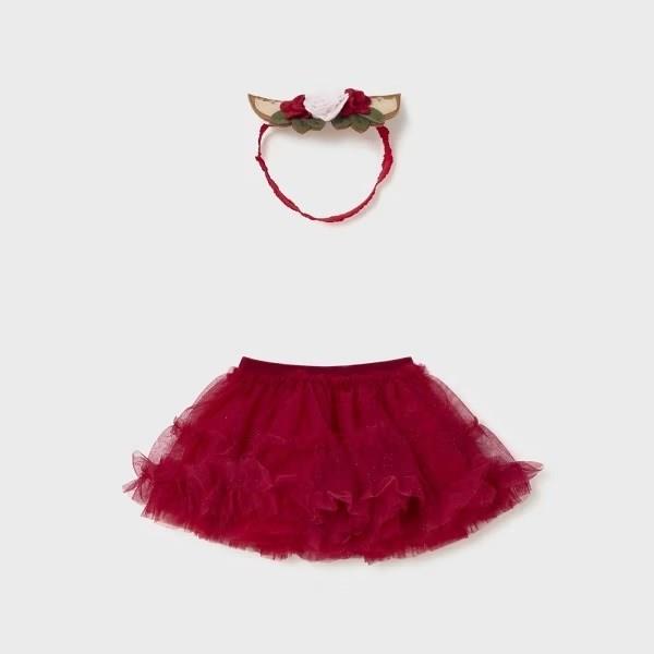 MAYORAL KIZ BEBEK BANDANA ETEK SET