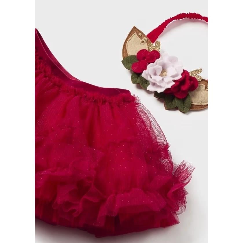 MAYORAL KIZ BEBEK BANDANA ETEK SET