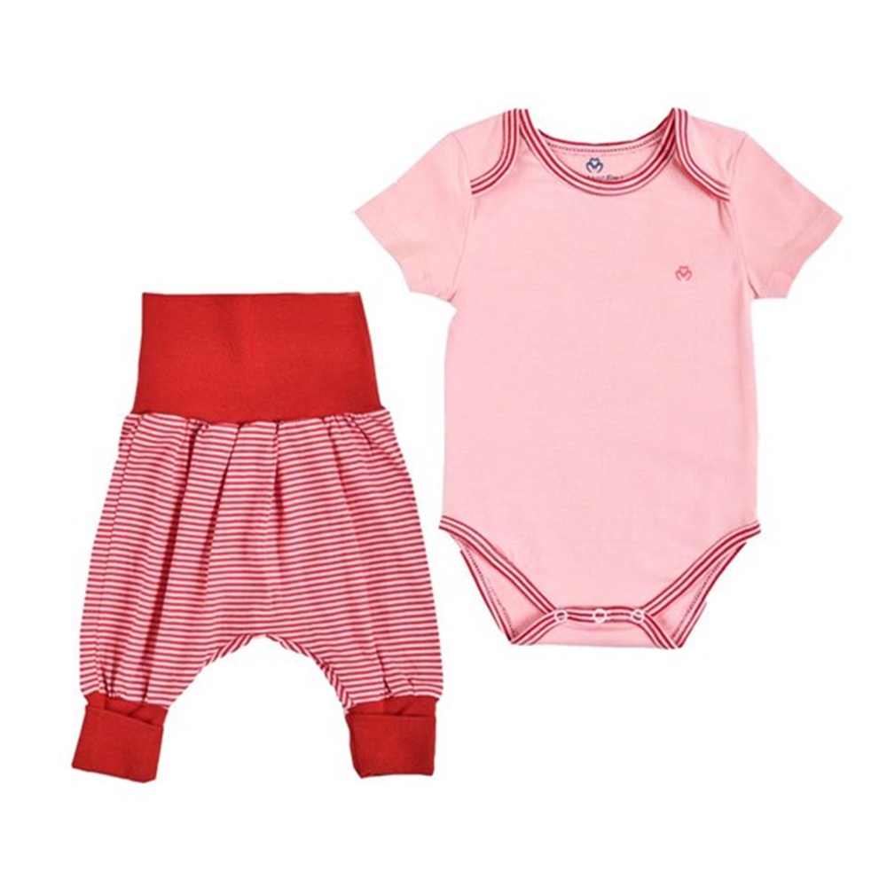 ORGANICERA KISA KOLLU BODY ŞALVAR PANTOLON SET