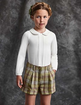 ABEL&LULA KIZ ÇOCUK EKOSE ŞORT