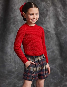 ABEL&LULA KIZ ÇOCUK EKOSE ŞORT