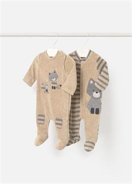 MAYORAL ERKEK BEBEK 2Lİ KADİFE TULUM