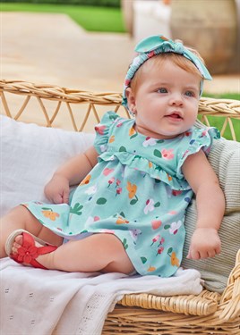 MAYORAL KIZ BEBEK 2 Lİ SAÇ BANDI ELBİSE