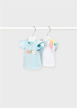 MAYORAL KIZ BEBEK 2 Lİ TİŞÖRT