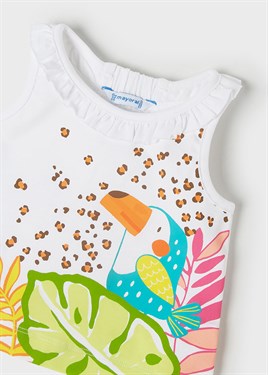 MAYORAL KIZ BEBEK 2 Lİ TİŞÖRT ŞORT