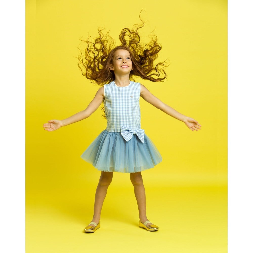 BESTELLA LİNDA BLUE DRESS ELBİSE