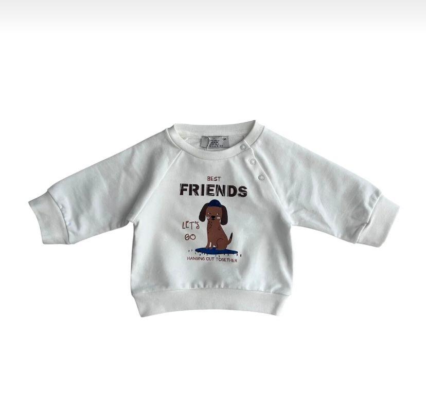 EDELWEİSS KÖPEKLİ SWEATSHIRT KREM