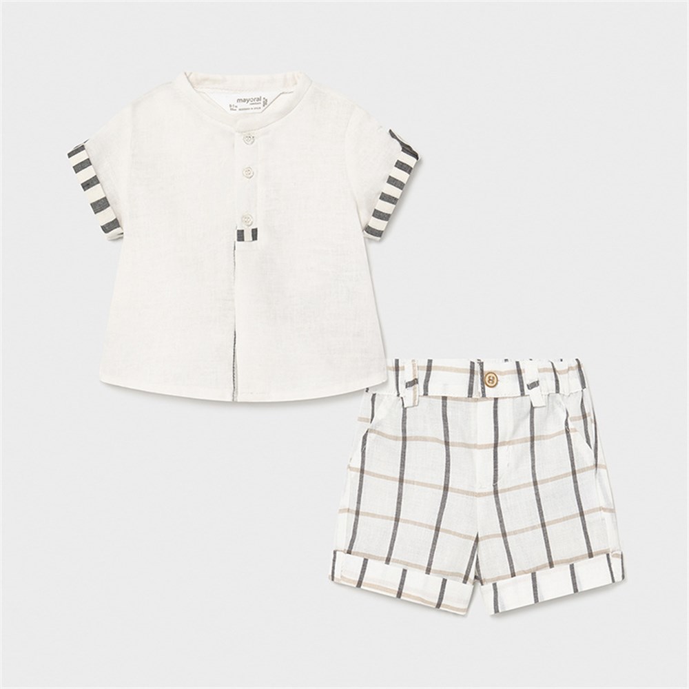 MAYORAL 2'Lİ SET ŞORT GÖMLEK