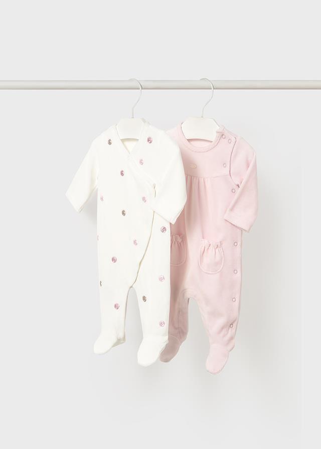 MAYORAL KIZ BEBEK 2'Lİ KADİFE TULUM SET