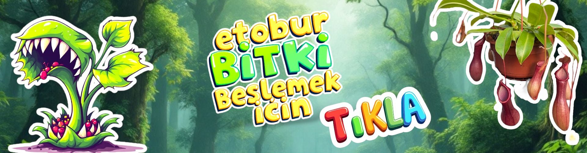 Etobur Bitki Beslemek İçin Tıkla