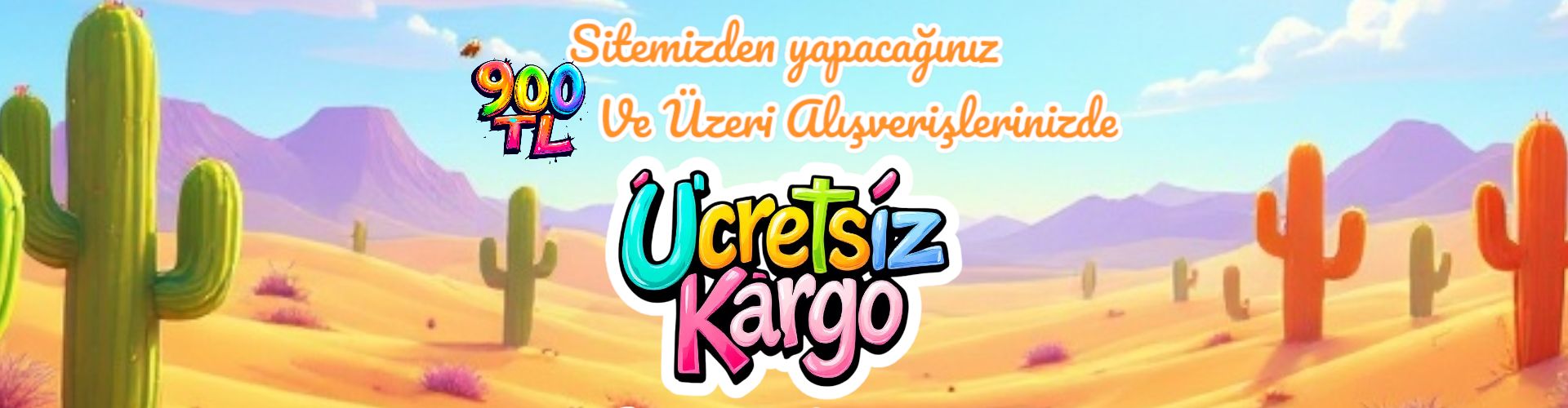 900₺ ve Üzeri Alışverişlerde Ücretsiz Kargo