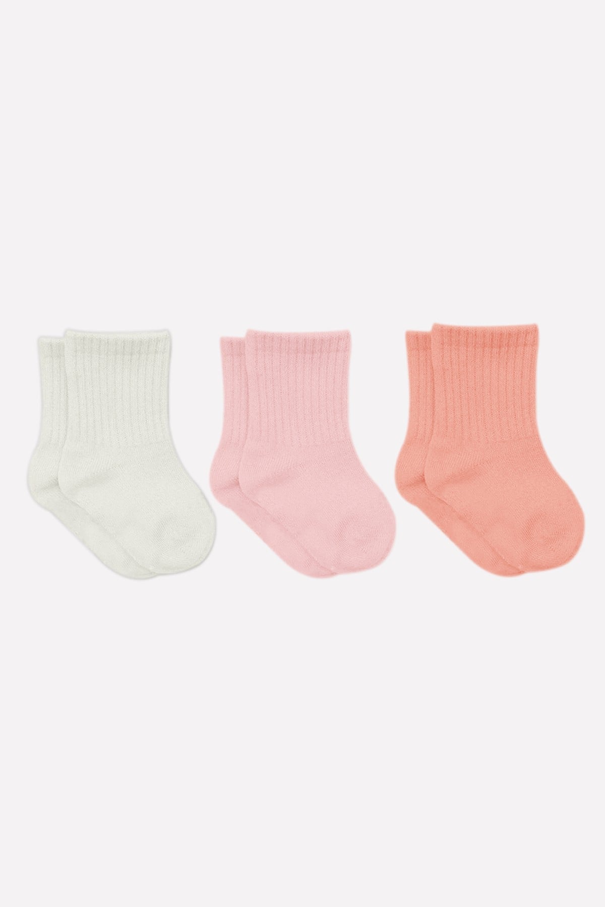 Bistil Bistyle Organik Kız Erkek Bebek Çocuk Basic Uzun Soket ÇorapSoket ÇorapBistyleBistyle 3 Çift Organik Pamuk Bebek Çorap Penye Soket Kız Erkek Çocuk (Pembe)