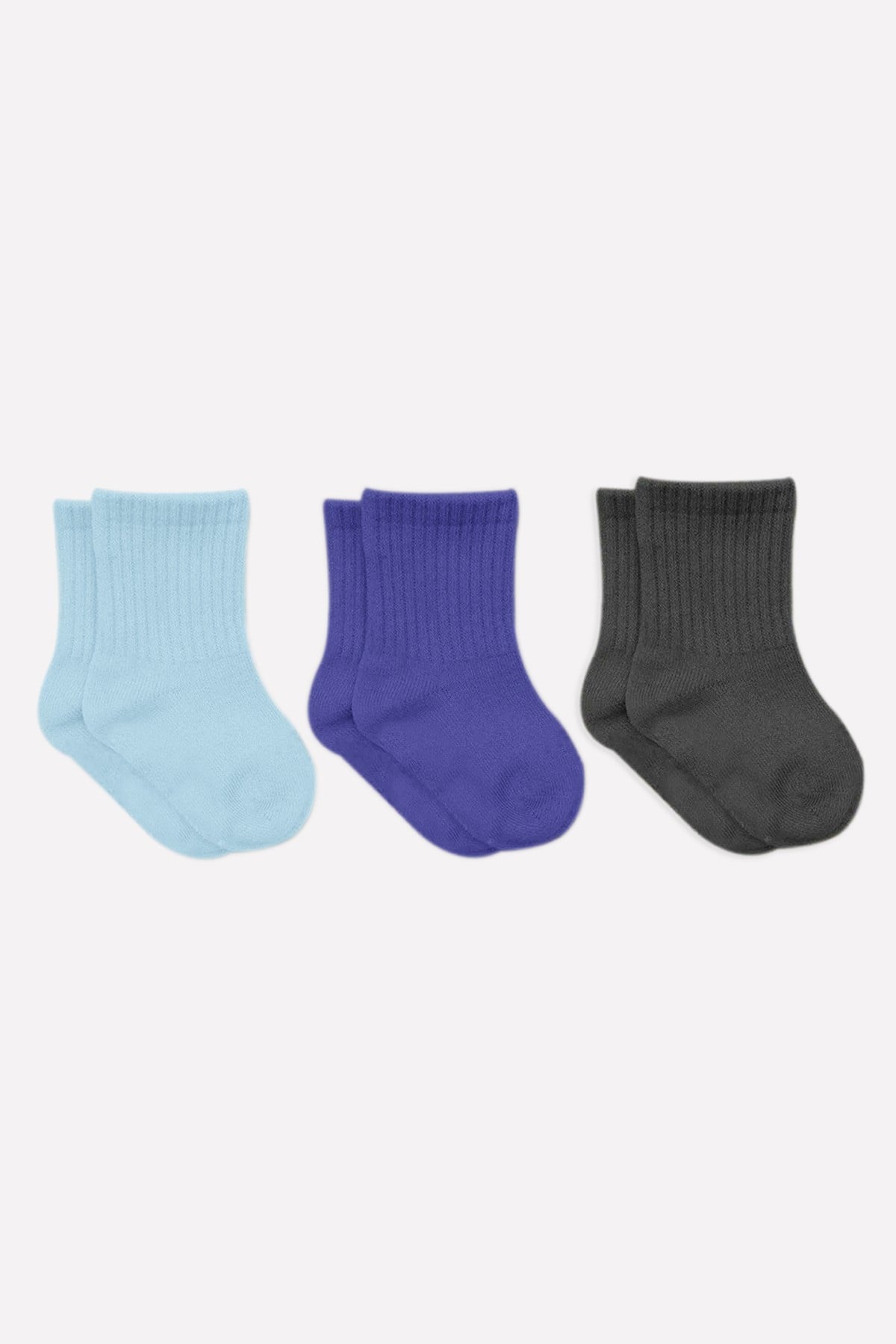 Bistil Bistyle Organik Kız Erkek Bebek Çocuk Basic Uzun Soket ÇorapSoket ÇorapBistyleBistyle 3 Çift Organik Pamuk Bebek Çorap Penye Soket Kız Erkek Çocuk (Mavi)