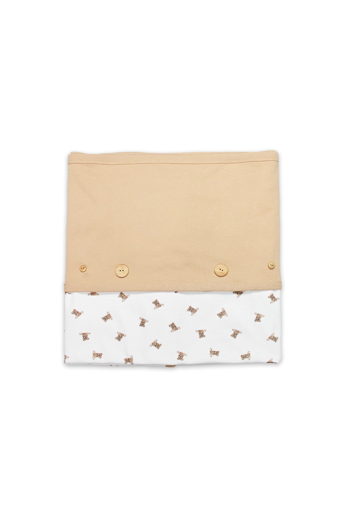 BATTANİYEBistyleBistyle %100 Organik Pamuk Penye Bebek Battaniye  / New So Bear Kız Erkek Unisex Bebek 85x90 cm