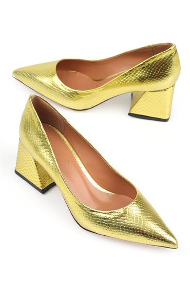 Capone Limon Sarı Kadın Topuklu Ayakkabı | Caponestore