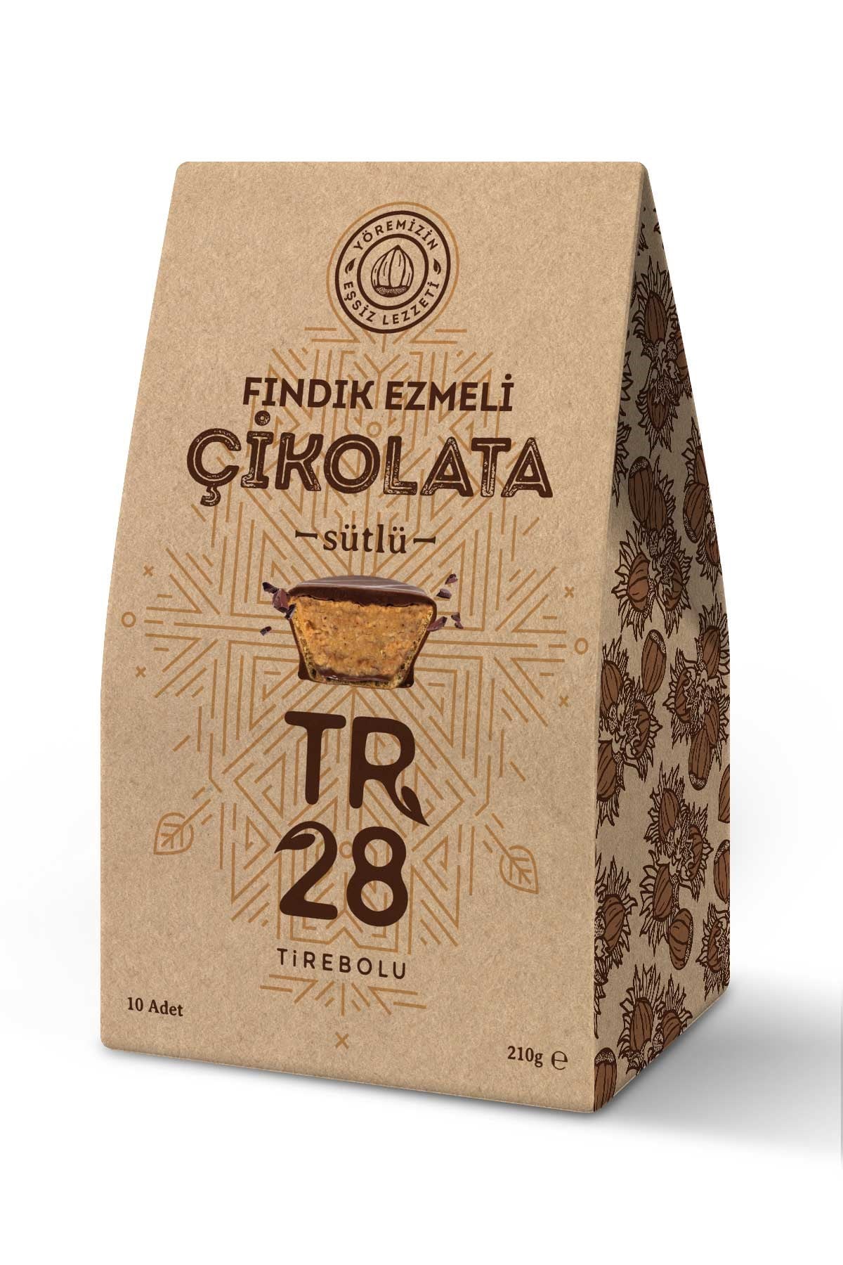 Fındık Ezme Dolgulu Çikolata (12 adet/252 gr)