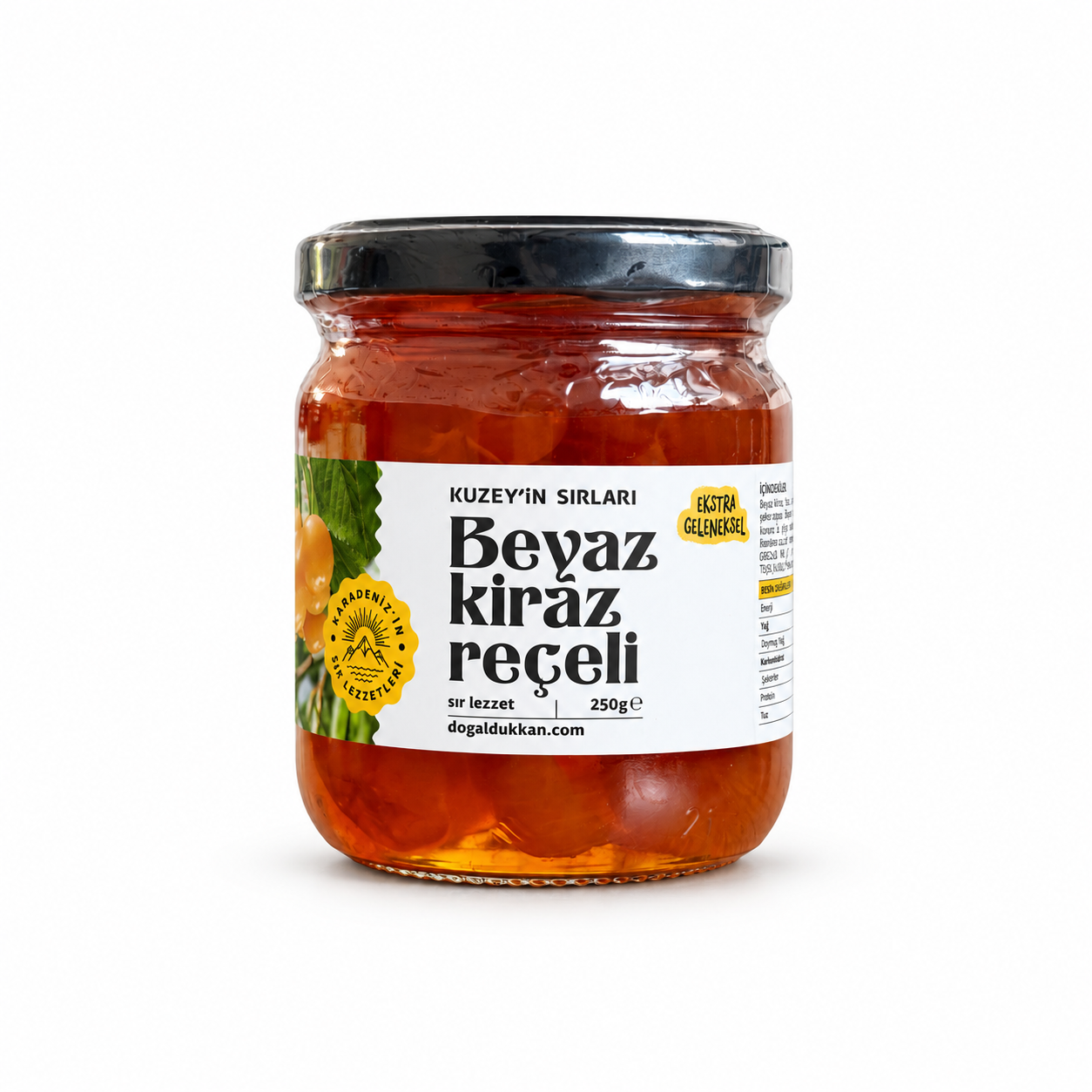 Beyaz Kiraz Reçeli 250 gr