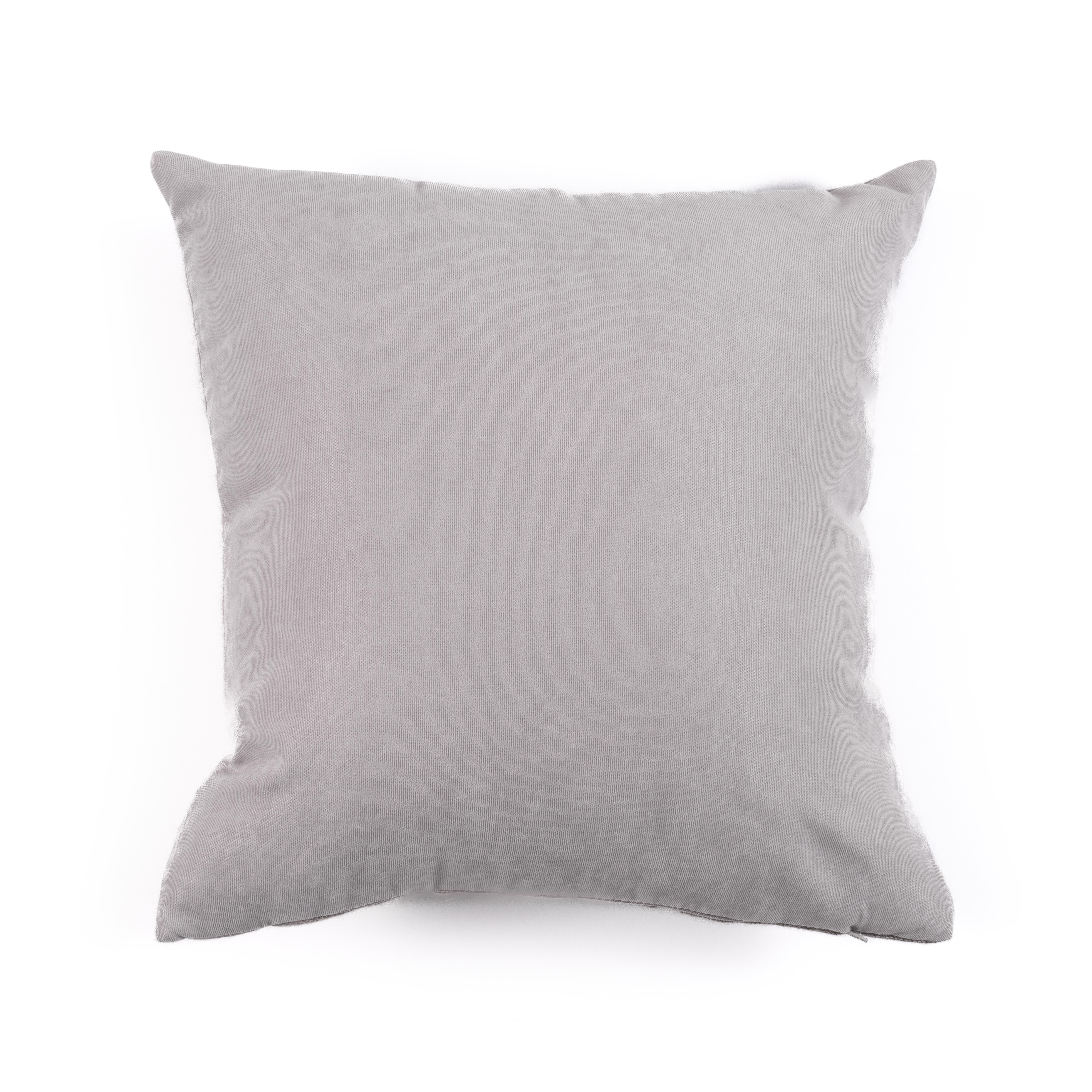 Stone Düz Gri 40*40 cm Kare Kırlent Kılıfı