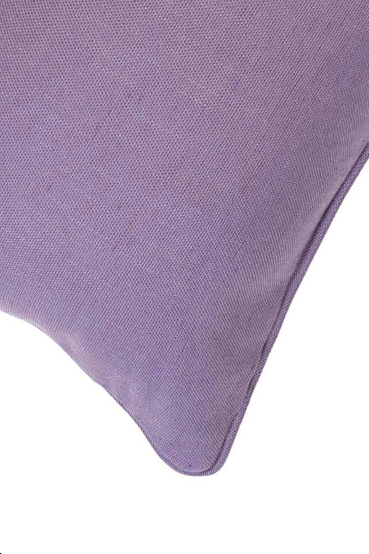 Multi Flower Mor Kordonlu 35x55 cm Dikdörtgen Kırlent Kılıfı