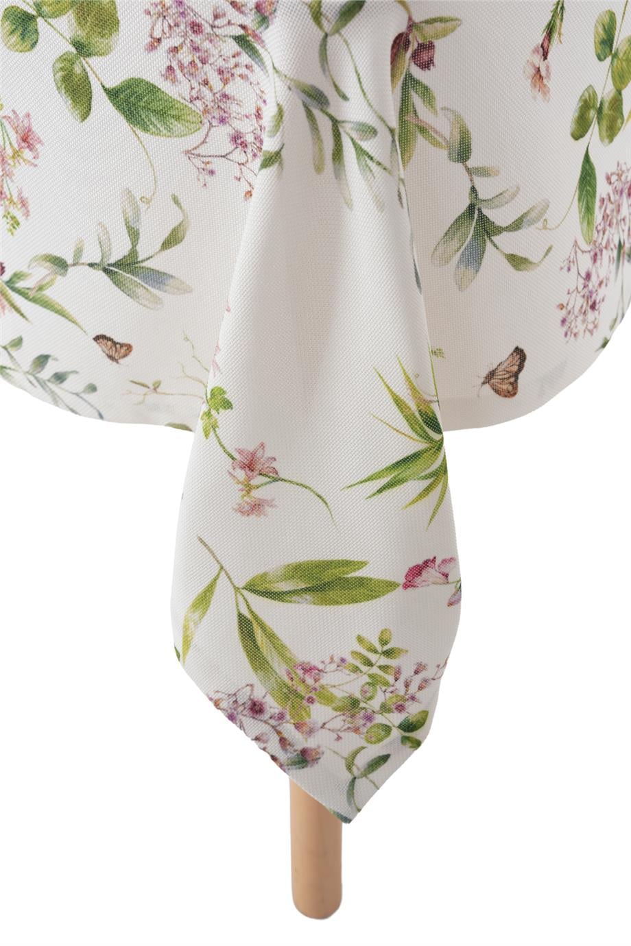 Multi Flower Çiçek Detaylı Renkli Masa Örtüsü