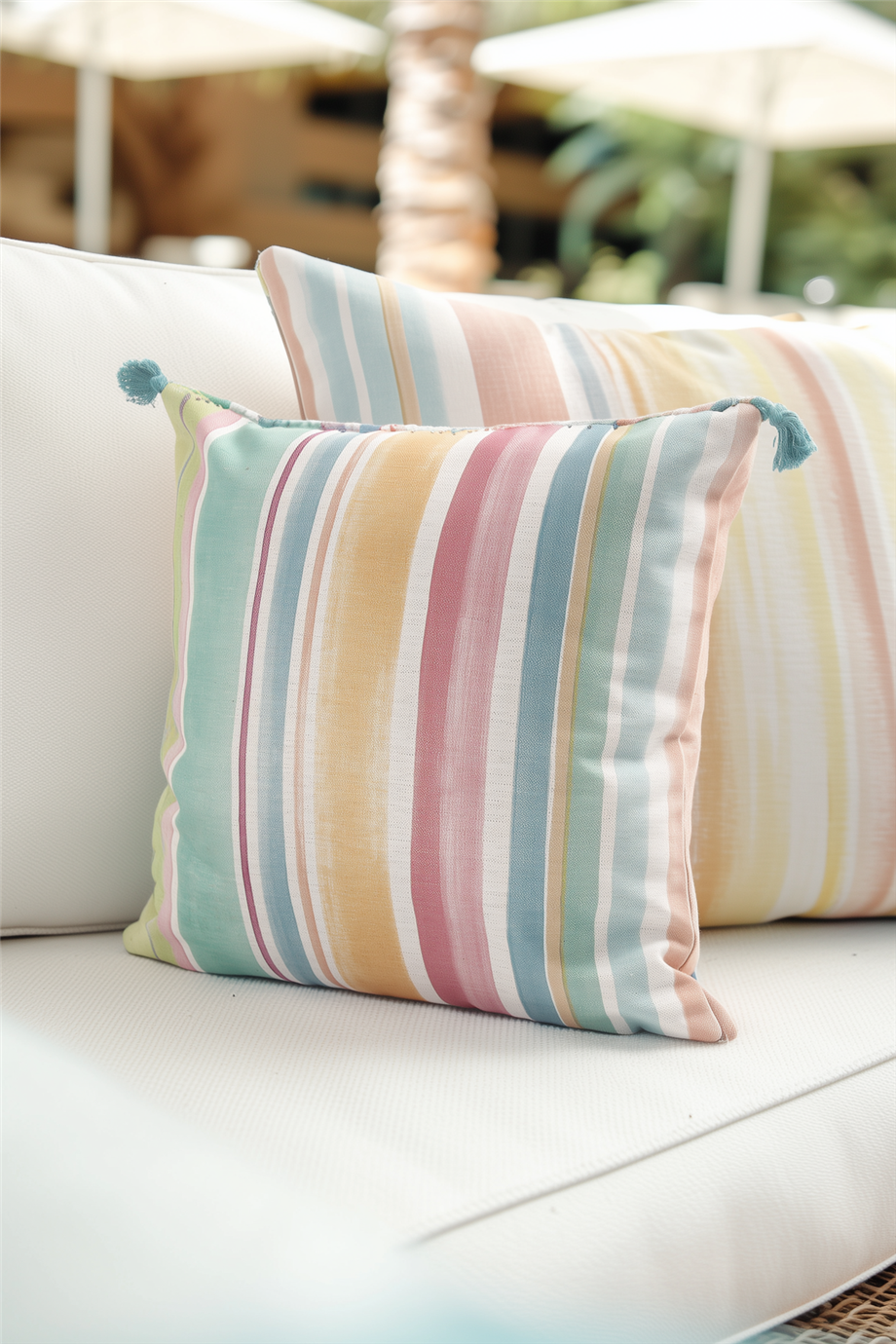 Multi Flower Renkli Kırlent Kılıfı