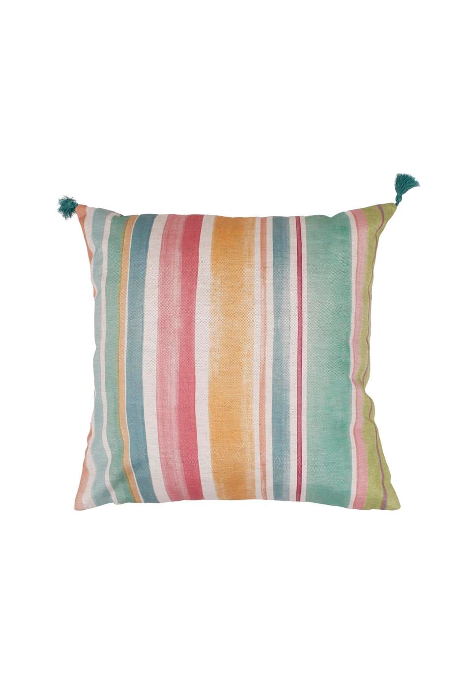 Multi Flower Renkli Kırlent Kılıfı