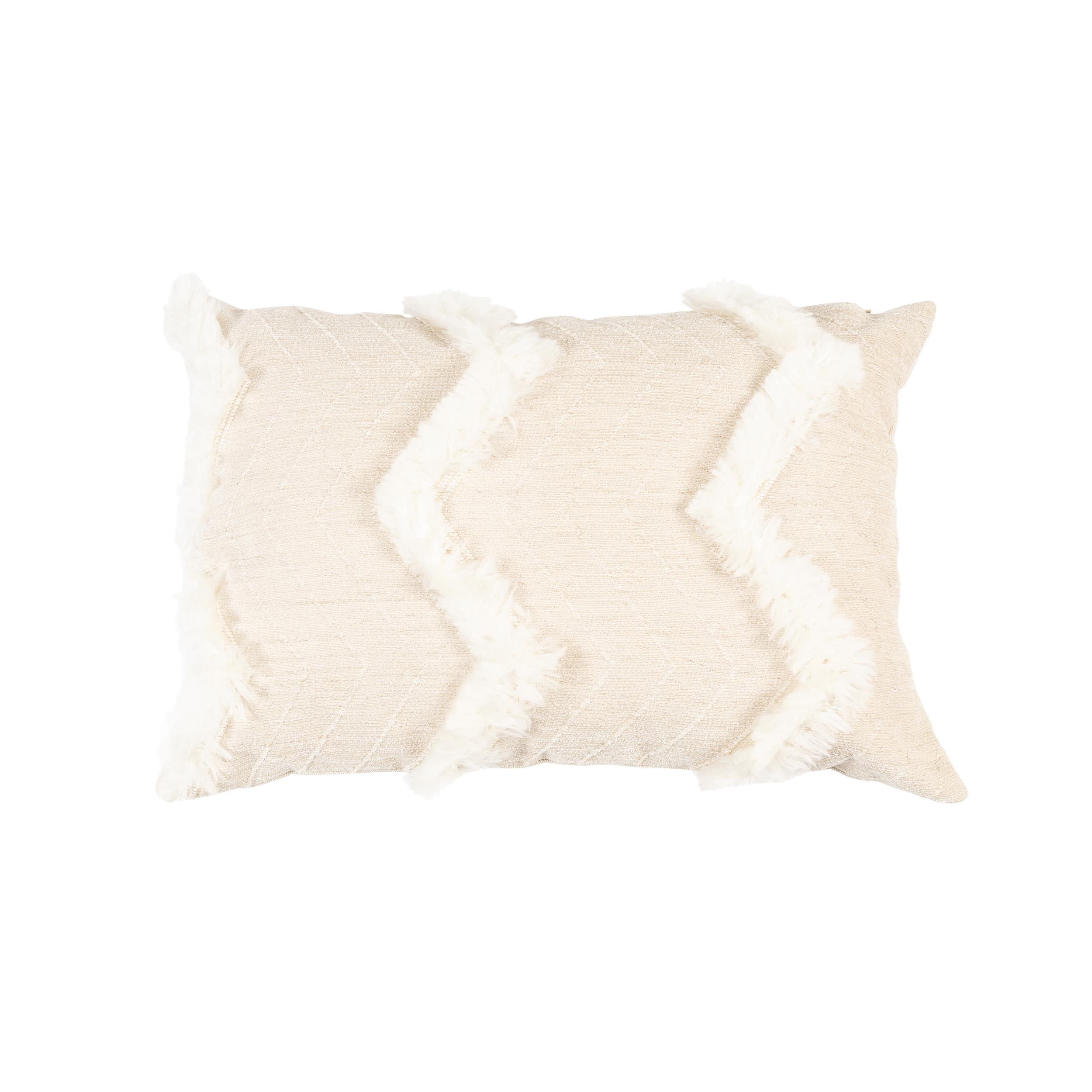 Warm Winter Peluş Detaylı 30x50 cm Dikdörtgen Kırlent Kılıfı