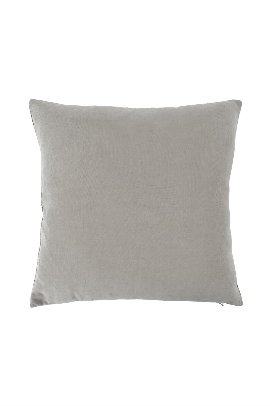 Stone Açık Gri Kendinden Dokulu 45x45 cm Kare Kırlent Kılıfı