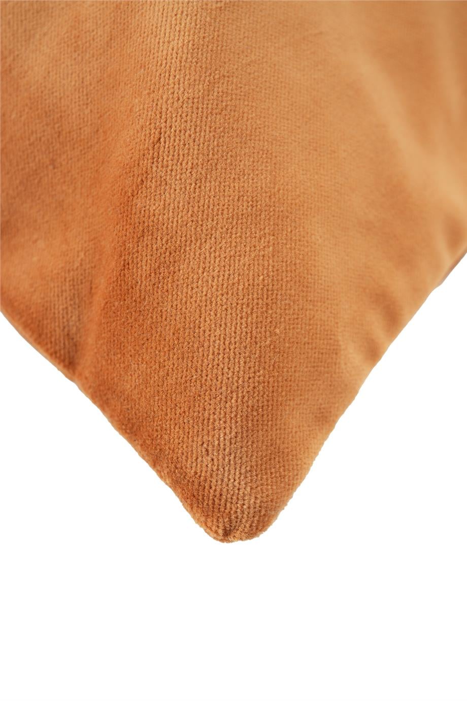 Warm Winter Turuncu Kadife Kırlent Kılıfı