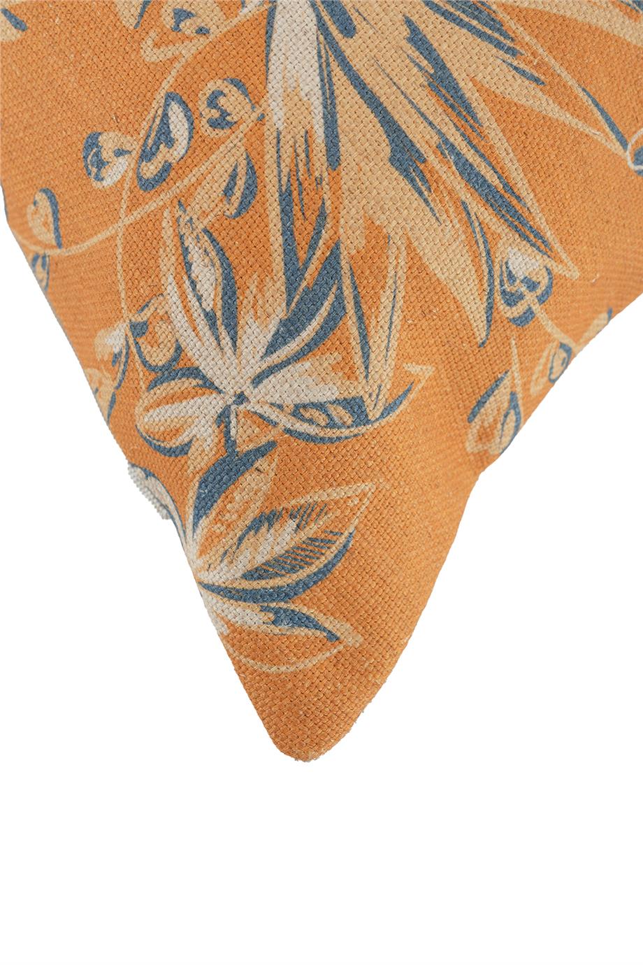 Global Etnik Turuncu Kırlent Kılıfı