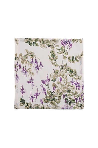 Sümbül Desenli Dörtlü Peçete Seti