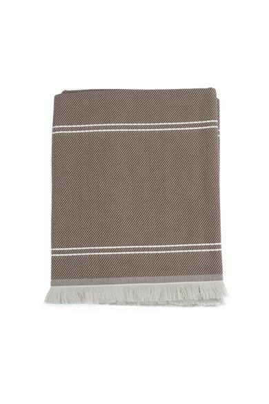 Bambu Kahverengi / Bordo Koltuk Şalı