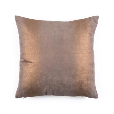 Warm Winter Bronz Varak Baskılı  Kare Kırlent Kılıfı