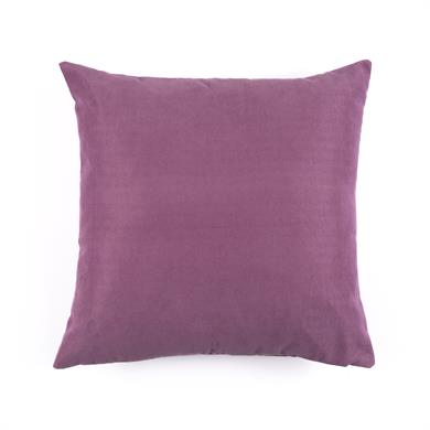 Multi Flower Düz Renk 45x45 cm Kare Kırlent Kılıfı Mürdüm