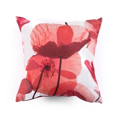 Multi Flower Gelincik Kare 50x50 cm Kırlent Kılıfı