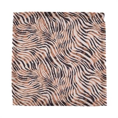 Leopar Desenli Kare 4 Lü Peçete Seti