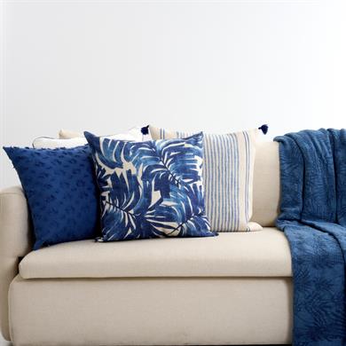 Marine Mavi Çizgili Kırlent Kılıfı