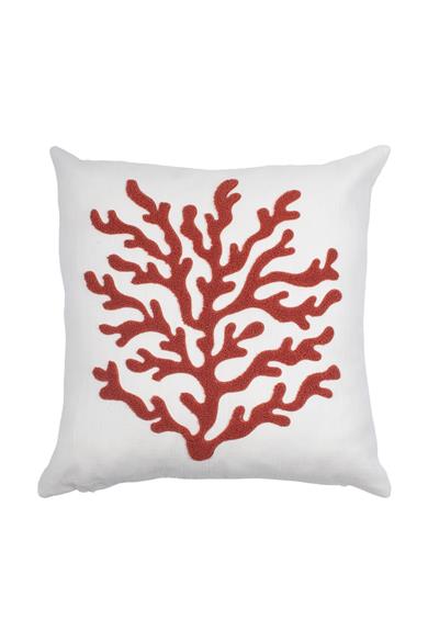 Coral Marine Mercan Desenli Punch Kırlent Kılıfı