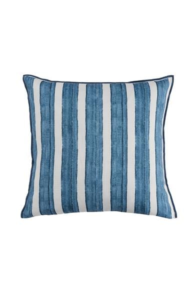 Marine Çizgili Mavi Kırlent