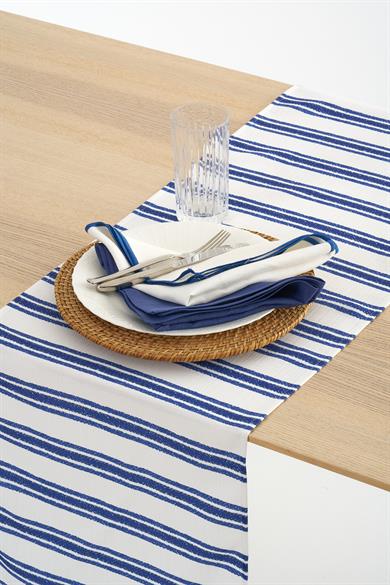 Mavi / Beyaz Marin Masa Bandı